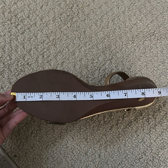 euc tory burch savannah wedge sandal - Picture 12 of 12